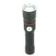 thumbnail image 3 of Linterna de luz fuerte de aleación de aluminio recargable por USB COB LED Linterna de zoom telescópica con imán de cola para exteriores Negro, 3 of 10