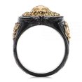 thumbnail image 4 of Anillo negro de moda Yashi para hombre, joyería de león, regalo de aniversario, 4 of 5