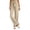 Khaki Pants, variant on Women's Wide Leg Pants with Pockets Ruffled High Waist Tie Knot Slacks Summer Loose Casual Daily Pant with Pockets Khaki S