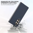 thumbnail image 4 of Aramid Fiber Case for Samsung Galaxy Z Fold 6 Case Aramid Fiber Thin Fit Slim Minimalist 6 FT Military Grade Drop Protection Case with Wireless Charging, Blue, 4 of 14