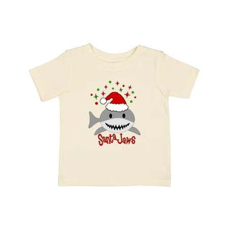 

Inktastic Santa Jaws Cute Christmas Shark in Santa Hat Gift Baby Boy or Baby Girl T-Shirt