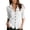 White, variant on Vivianyo HD Women's Collared Button Down Shirts, Womens Fall Roll Tab Long Sleeve Linen Blend Blouses with Chest Pockets Work Wear, Women's Army Green, Sizes S-2XL