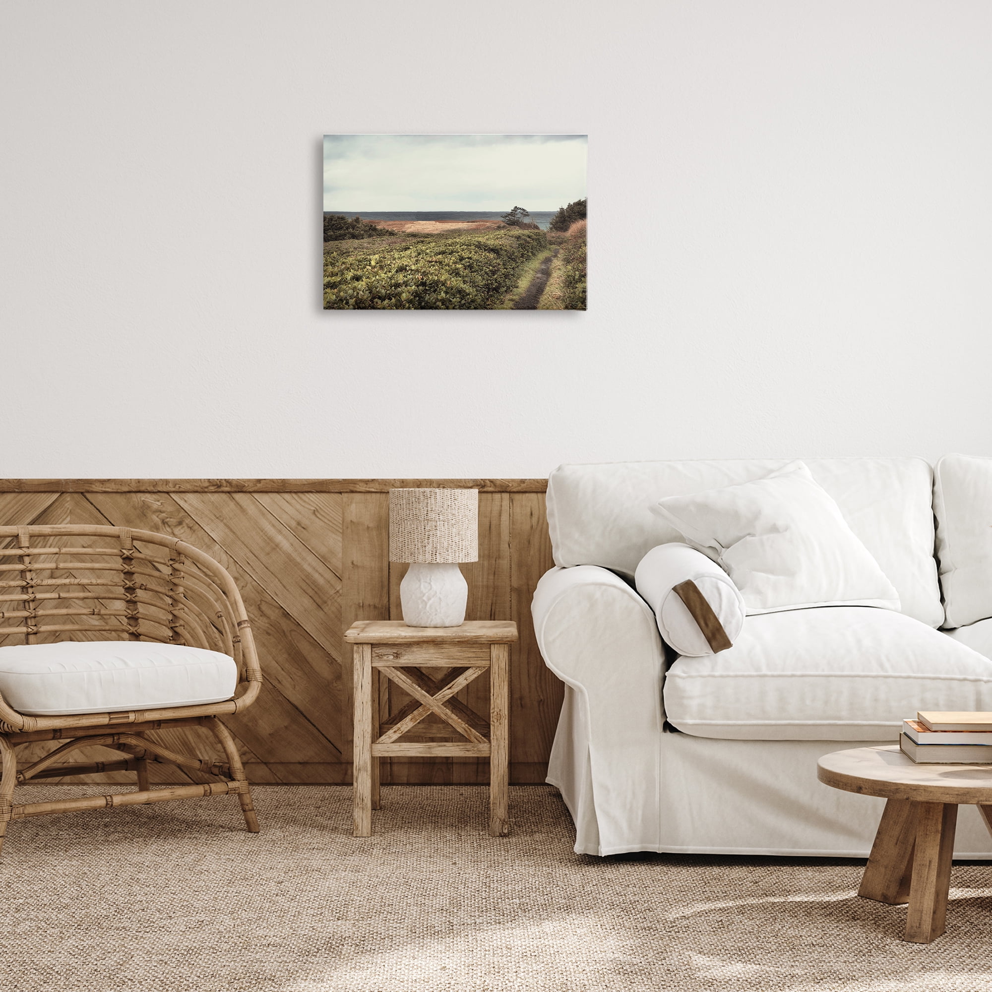 Stupell Industries Serene Coastal Pathway Landscape & Nature Photography Wrapped Canvas Art Print Wall Art, 24 x 16