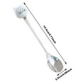thumbnail image 2 of Flatware Tableware Plastic dining spoon-Spoon 1Pc Stainless Steel(White, One Size), 2 of 3