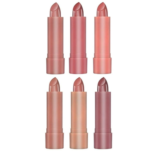Set De Lápiz De La Duración, 6 Piezas De Color De Hidratante Multicolor Con Acabado Suave Sunnimix Lápiz labial de maquillaje