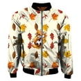 thumbnail image 4 of Chaqueta de primavera y otoño para hombre y mujer, con estampado 3D de animales y cremallera, chándal unisex, informal, con cremallera, ropa de abrigo con estampado de calidad, 4 of 5