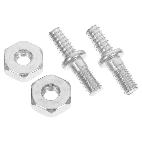 FRCOLOR  2 Pcs Mini Chain Portable Chainsaw Bolts and Nut Golden Tools Nuts Silver