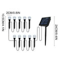 thumbnail image 3 of 10-Pack Solar Garden Lights with Color Changing RGB & Warm White LEDs | Outdoor Waterproof Landscape Lighting for Lawn Yard Walkway Patio Decor, 3 of 8