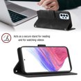 thumbnail image 7 of Feishell for Samsung Galaxy A53 5G 6.5 inch Wallet Case with Wrist Strap,Flip Cover with Embossed Pattern PU Leather Kickstand Credit Card Slots Magnetic Clasp Folio Purse Phone Case,Black, 7 of 7