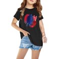 thumbnail image 2 of Virmaxy Kids 2024 Printed Round Neck Shirt Boys' and Girls' Independence Day Print Casual Short-Sleeved Cotton Tops, 2 of 5