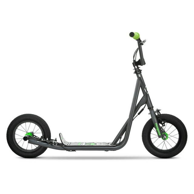 Scooter Mongoose Expo Con Ruedas De 12 Pulgadas Color Verde/gris