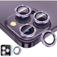 thumbnail image 1 of HAHDAXIA for iPhone 14 Pro Max/ iPhone 14 Pro Camera Lens Protector, 9H Tempered Glass [Anti Scrach] [Ultra HD] Metal Individual Ring Camera Screen Protector Cover [Installation Tray][Removal, 1 of 7