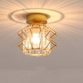 thumbnail image 2 of Lámpara de techo de cristal de estilo nórdico, lámpara colgante empotrada, base E27, cerca de D, 2 of 7