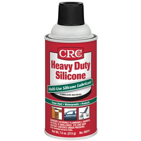 CRC Industries Silicone Spray 05074 Heavy Duty Silicone; Use To Lubricate Wood/Metal/Rubber Surfaces; 7.5 Ounce Aerosol Can; Single