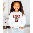 thumbnail image 2 of Bama Red Ink-Printed Sequins Sweatshirt for Women & Teens Alabama Fall Sports Sweater White Sweatshirt Youth Medium, 2 of 5