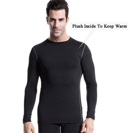

Velocity Men Plush Base Layer Long Sleeve Thermal Underwear Tops