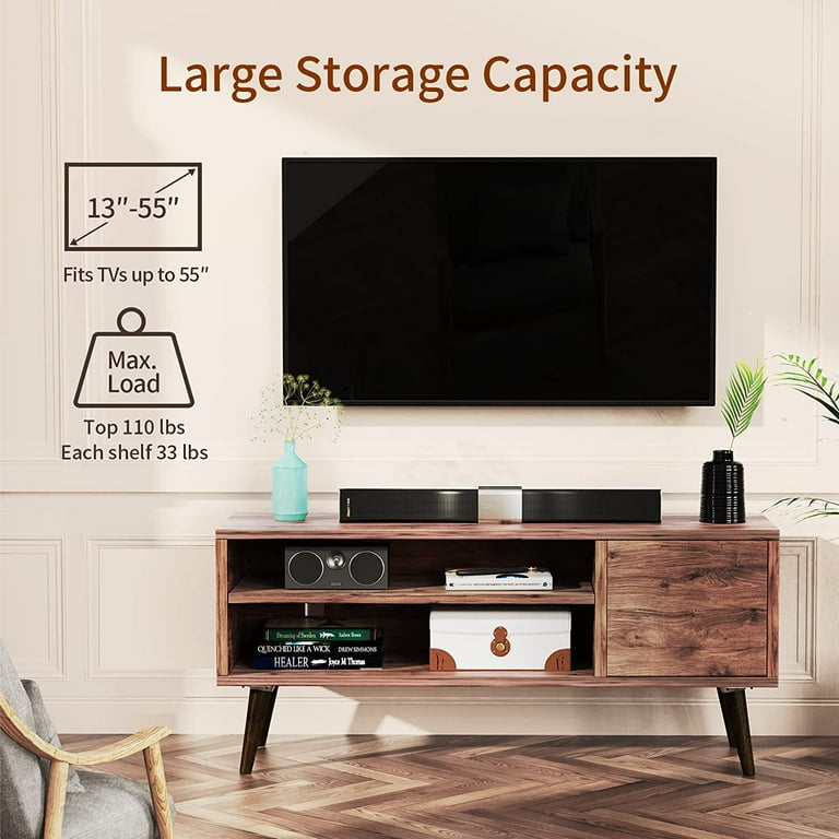 Mid century modern tv stand sale for 55 inch tv