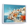 thumbnail image 2 of Designart "Colorful Landscape of Santorini, Greece II" Cityscapes Framed Wall Art - Industrial Multicolor Santorini Living Room Framed Canvas Art, 2 of 6