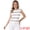 Khaki White, variant on DARING DIVA Women's Crochet Tank Top Stripe Sleeveless Hollow Out Vest S Pink White