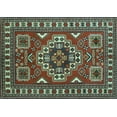 thumbnail image 1 of Ahgly Company Indoor Rectangle Geometric Light Blue Traditional Area Rugs, 8' x 12', 1 of 4