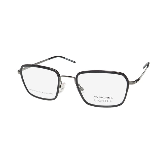 Morel 30263L NG15 Men's Black/Grey Acetate/Metal Frame Eyeglasses