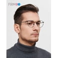 thumbnail image 3 of Firmoo Blue Light Blocking Reading 1.0 Glasses , Anti UV Glare Filter Lens, Black Metal Retro Round Readers for Women/Men, 3 of 12