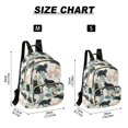 thumbnail image 2 of FORMRS Mini Backpack Purse for Women Quilted Travel Daypack Casual Shoulder Bag, Black Floral Cat Pattern, 2 of 7