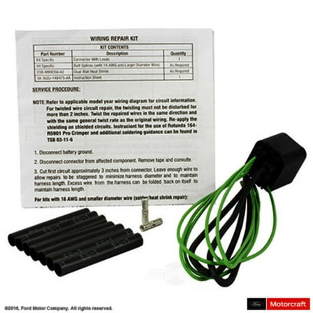 Motorcraft WPT-1209 Power Window Motor Connector Fits select: 2011-2014 FORD F150, 2011-2019 FORD EXPLORER
