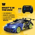 thumbnail image 6 of MotorDayz (1:16) Remote Control Nissan Z, Blue/Green, R5-16C56U-BL, Child, 6 of 9