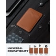 thumbnail image 4 of Adhesivo tarjetero Wallet VULKIT de piel marrón, 4 of 7