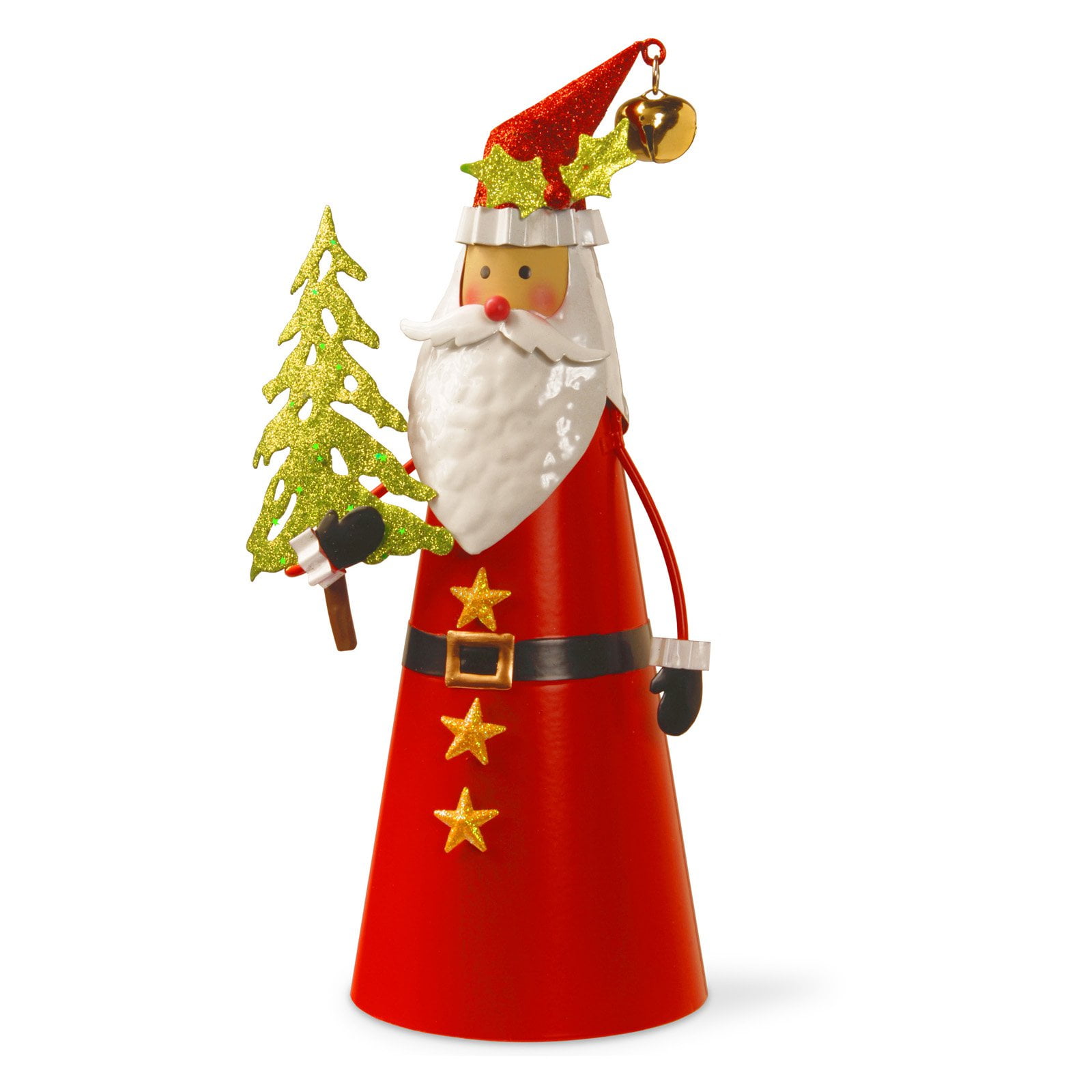 12" Metal Santa Character