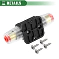 thumbnail image 7 of Unique Bargains 2 Set DC 12V-24V Fuse Holder 80A Inline Circuit Breaker Reset Fuse Holder Zinc Alloy Black, 7 of 7
