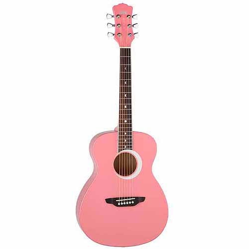 luna guitar pink