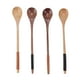thumbnail image 1 of Cucharas de madera ANGGREK Juego de 4 Piezas Mango Largo, 1 of 8