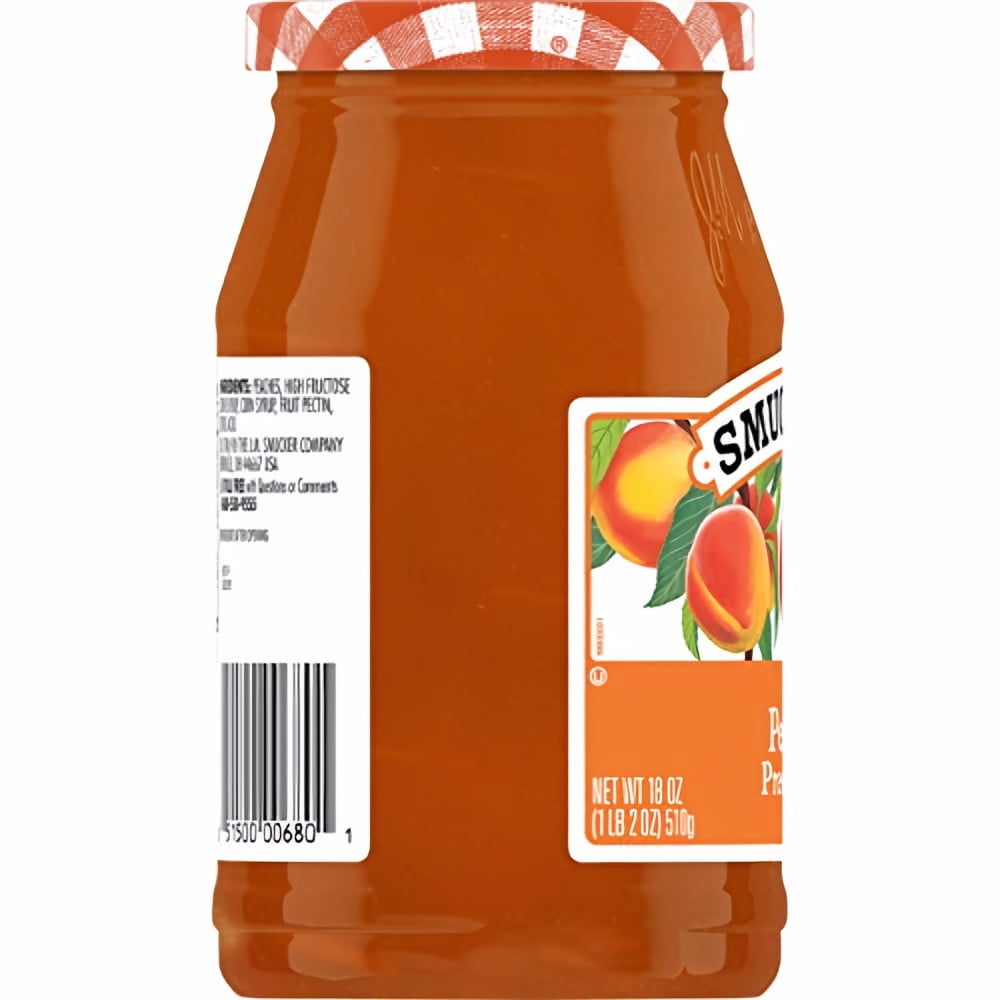 Smucker's Peach Preserves 18-Ounce (Pack of 4)