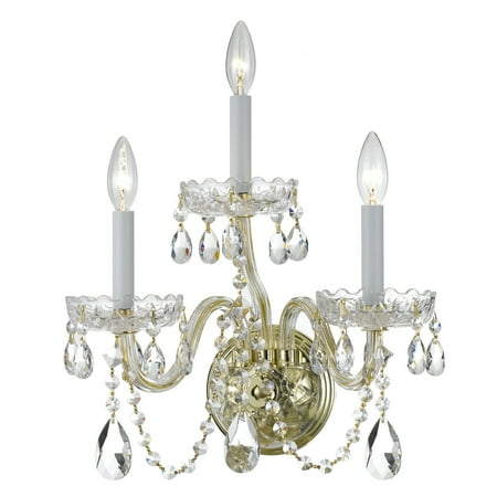 

Crystorama Traditional Crystal 1033-PB-CL Wall Sconce Light
