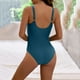 thumbnail image 4 of Gibobby Trajes de Baño Mujer Traje de baño de 1 pieza para mujer, traje de baño Sexy con realce, traje de baño de cintura alta, traje de baño de entrenam(Marina,CH), 4 of 5