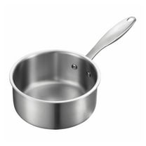 1.5 QT Stainless Steel Saucepan with Lid, Nonstick Small Cooking Pot, Multipurpose Sauce Pan for Induction, Oven Safe, Dishwasher Safe