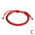 thumbnail image 5 of DHliIQQ Bracelet Handwoven Ethnic Style Male and Female Lovers' Rope Red Birthyear, 5 of 8
