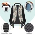 thumbnail image 4 of KEIAHUAN Western Horse Blue Bow Boys School Backpack, Polyester School Bag, Large Capacity 17 Inch Student Backpack Fits 14 Inch Laptop, Classified Storage Daypack for Girls Kids Daily School Use, 4 of 7