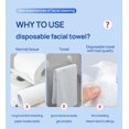 thumbnail image 3 of Once Disposable Face Towel, Cotton Tissue, Washcloth, Dry Wipes, 20 Pcs, 4 Packs, 3 of 6