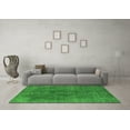 thumbnail image 3 of Ahgly Company Indoor Square Oriental Green Industrial Area Rugs, 3' Square, 3 of 4