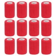 thumbnail image 1 of 12 Rouleaux de Ruban Élastique Adhésif, Bandage Élastique, 3 Pouces x 5 Yards, Ruban Extensible pour Poignet et Genou, Rouge, 1 of 6
