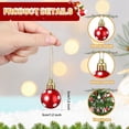 thumbnail image 3 of Lksixu 24 Pcs Christmas Balls Ornaments, Christmas Decorations for Xmas Tree 1.2" Mini Hand-Painted Glitter Decorative Ball Pendants, Shatterproof Christmas Tree Hanging Baubles for Party Holiday, 3 of 6