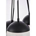thumbnail image 2 of Living District Eclipse 6 Lights Black Pendant With Frosted White Glass, 2 of 4