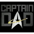 thumbnail image 2 of Men's Star Trek: The Next Generation Captain Dad  Graphic Tee Black Small, 2 of 5