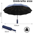 thumbnail image 3 of 60 Varillas Paraguas Plegable Automático,Paraguas de Bolsillo para Lluvia y Sol, Sombrilla Plegable Grande Resistente al Viento y Lluvia con Protección UV, Portátil para Hombres y Mujeres, 3 of 8
