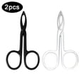 thumbnail image 5 of UOYOTT 2-Piece Stainless Steel Tweezers and Scissors Set for Eyebrow Grooming and Crafting, 5 of 8