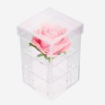 thumbnail image 1 of Caja de cosméticos, caja para guardar rosas, chorro de agua para flores, organizador, estuche de almacenamiento, ataúd, 1 orificio, 1 of 8