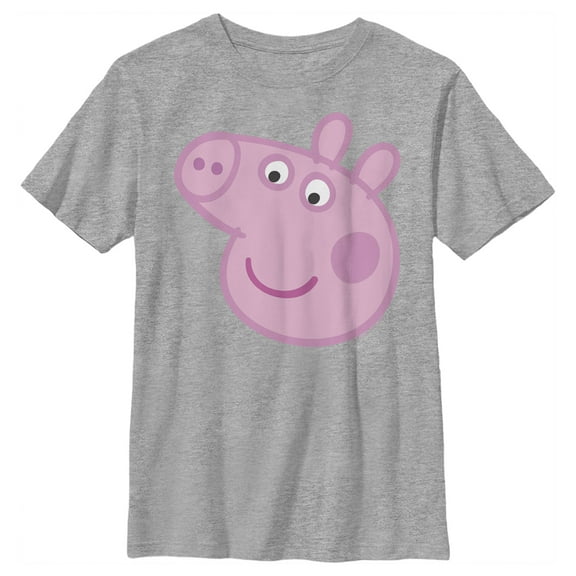 Boy's Peppa Pig Large Face  Graphic T-Shirt